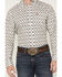 Image #3 - Ariat Men's Judas Geo Print Long Sleeve Button-Down Western Shirt, White, hi-res
