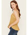 Image #2 - Cleo + Wolf Women's Drop Needle Rib Strappy Tank Top, Bronze, hi-res