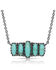 Montana Silversmiths Women's Turquoise Quint Bar Necklace, Silver, hi-res