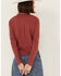 Image #4 - Shyanne Women's Embroidered Long Sleeve Tie Front Pearl Snap Shirt, Rust Copper, hi-res