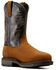 Image #1 - Ariat Men's WorkHog® Met Guard CSA Waterproof Work Boots - Broad Square Toe, Brown, hi-res