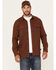 Image #1 - Brothers and Sons Men's Kelcy Herringbone Long Sleeve Button-Down Western Shirt, Burgundy, hi-res