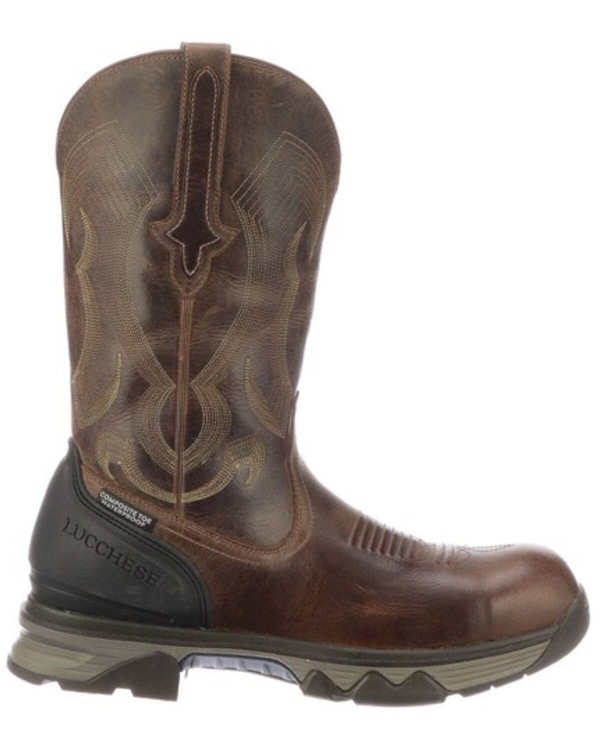 Image #2 - Lucchese Men's Performance Molded Western Work Boots - Composite Toe, , hi-res