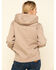 Image #2 - Ariat Women's Dark Oatmeal Heather Rebar Skill Set Zip Hooded Pullover, Oatmeal, hi-res