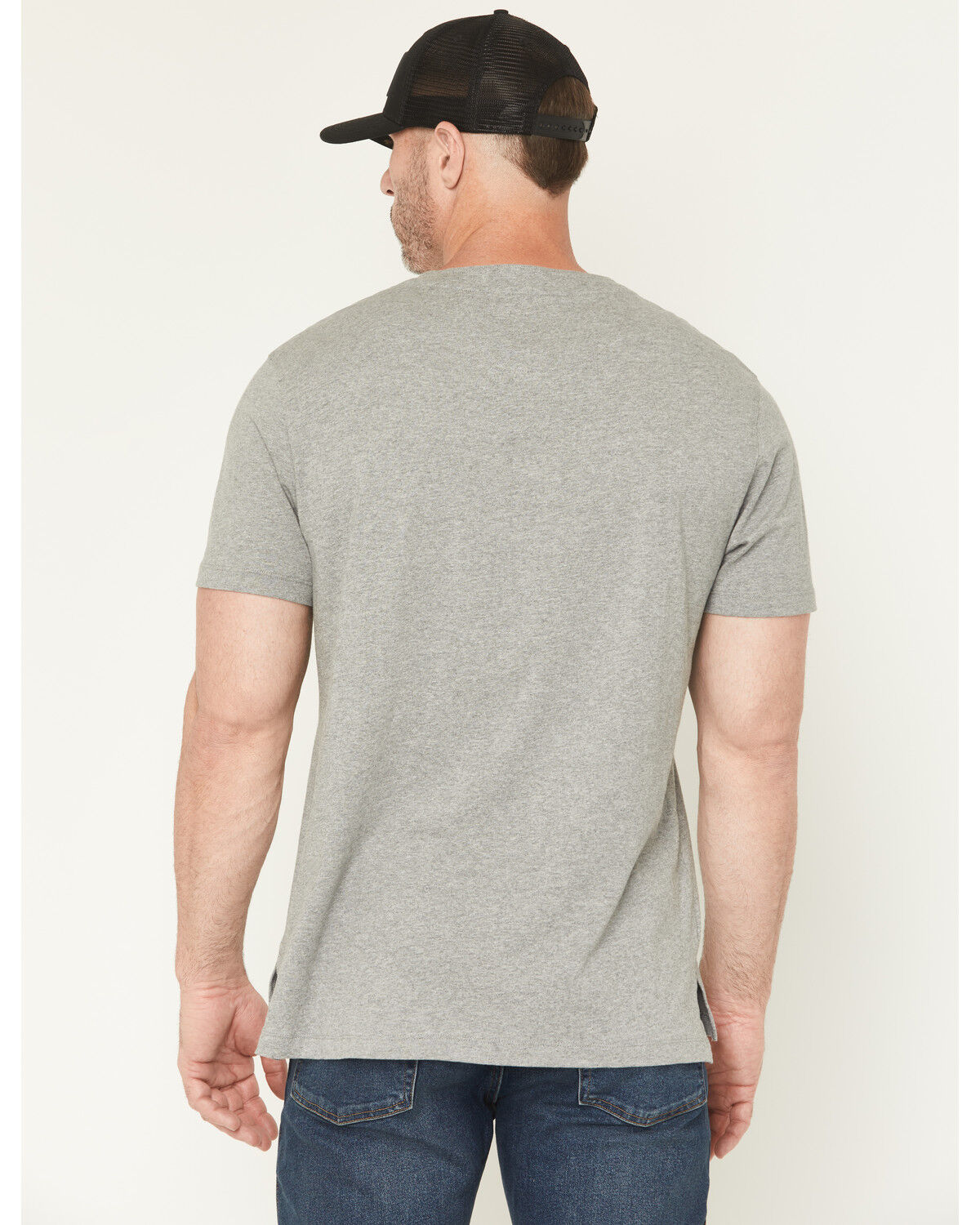 Image #4 - Thorogood Men's Vintage Wash Short Sleeve Pocket Work T-Shirt, Heather Grey, hi-res