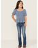 Image #3 - Shyanne Little Girls' Diamond Embroidered Pocket Bootcut Jeans, Blue, hi-res