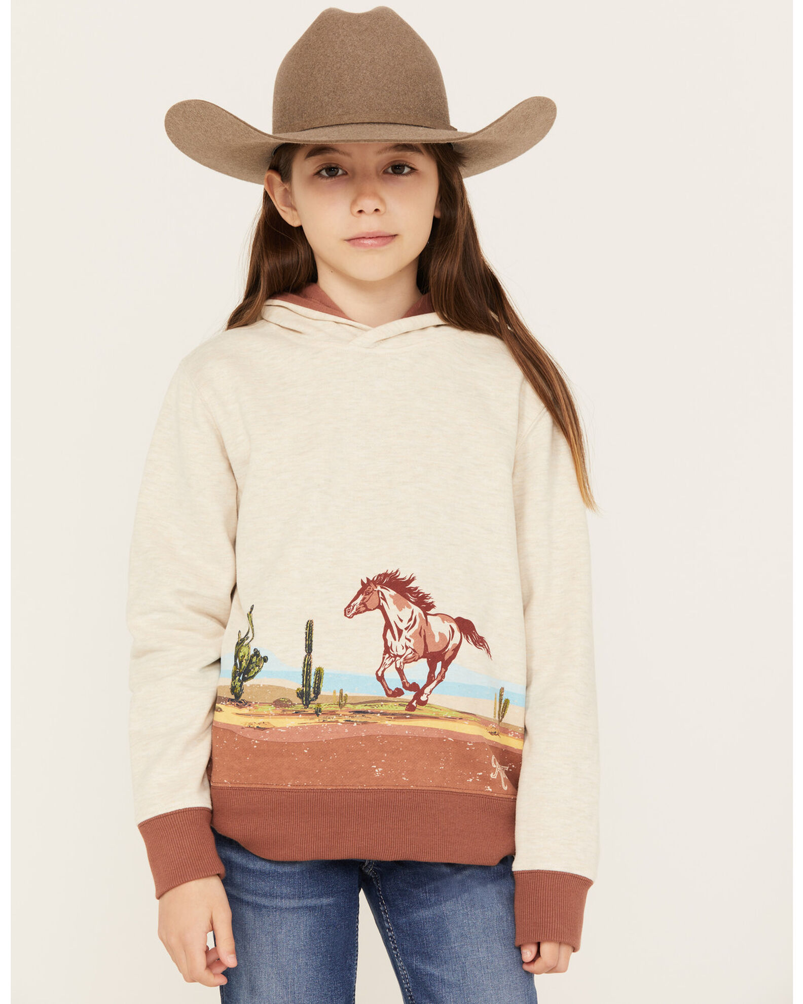 Girls discount horse hoodie