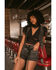 Image #1 - Beyond The Radar Women's Mesh Shirred Tank, Black, hi-res