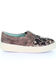 Corral Women's Brown Inlay & Embroidered Sneakers, Black/brown, hi-res