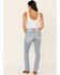 Image #2 - Driftwood Women's Flower Power Flare Leg Jeans, Blue, hi-res