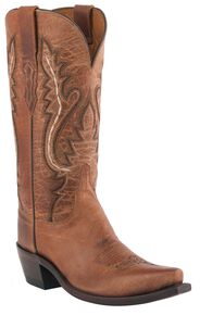 Lucchese Women's Handmade 1883 Cassidy Cowgirl Boots - Snip Toe, Tan, hi-res