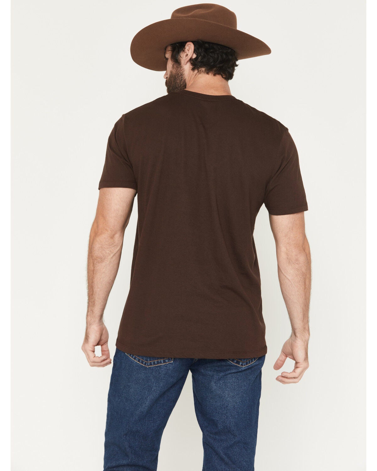 Image #4 - Cody James Men's USA Steerehead Short Sleeve Graphic T-Shirt, Dark Brown, hi-res