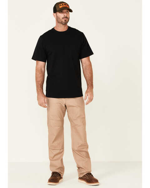 Image #2 - Hawx Men's Solid Forge Short Sleeve Work Pocket T-Shirt, Black, hi-res