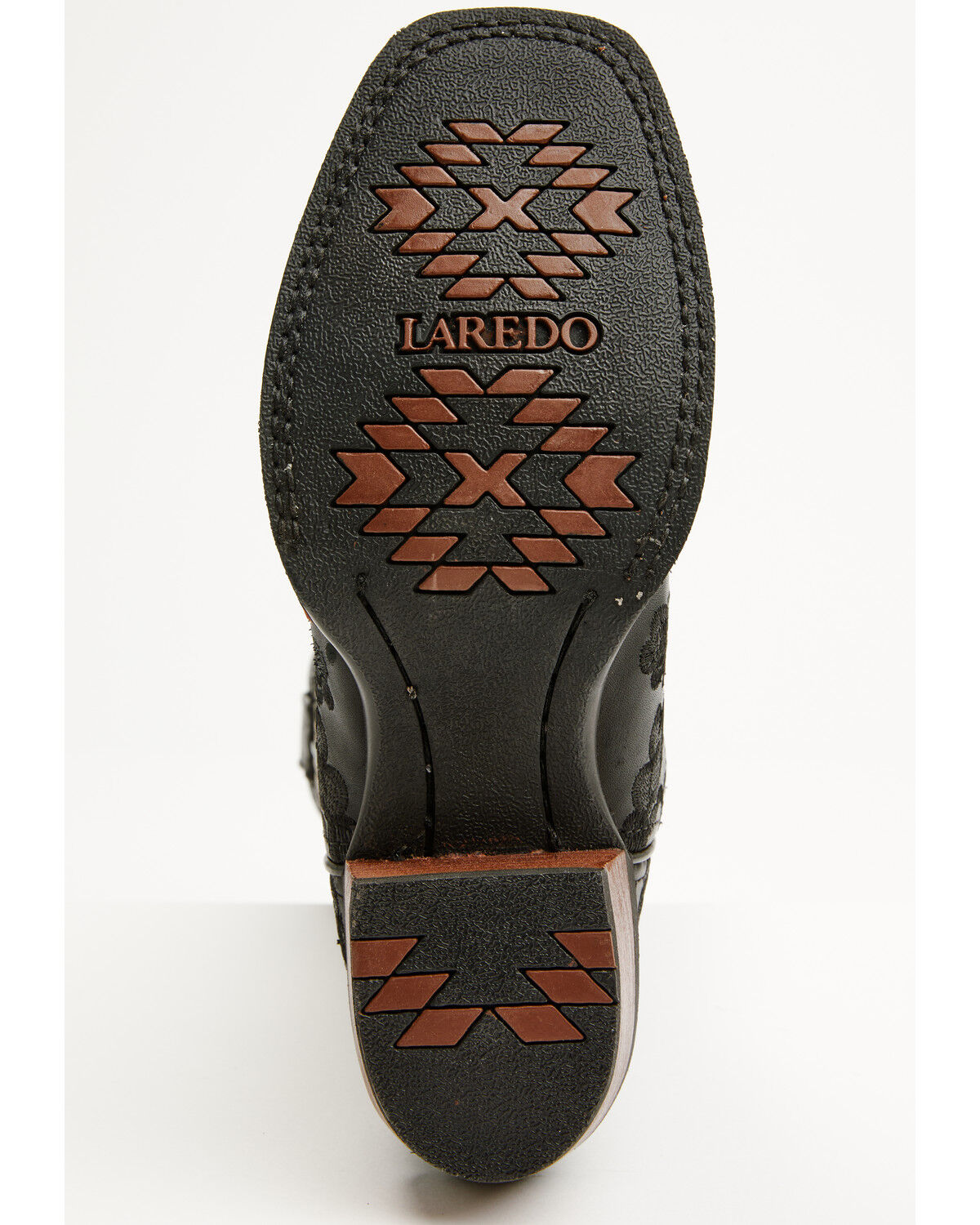 Image #7 - Laredo Women's Flora Western Boots - Broad Square Toe, Black, hi-res