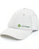Image #1 - John Deere Men's Gray Offset Embroidered Logo Mesh-Back Ball Cap, Grey, hi-res