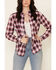 Flag & Anthem Women's Red Kenne Plaid Long Sleeve Button-Down Western Core Shirt , Red, hi-res