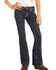 Rock & Roll Denim Girls' Dark Wash Trousers, Blue, hi-res