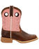Image #2 - Durango Boys' Lil' Rebel Pro Western Boots - Square Toe , Chestnut, hi-res