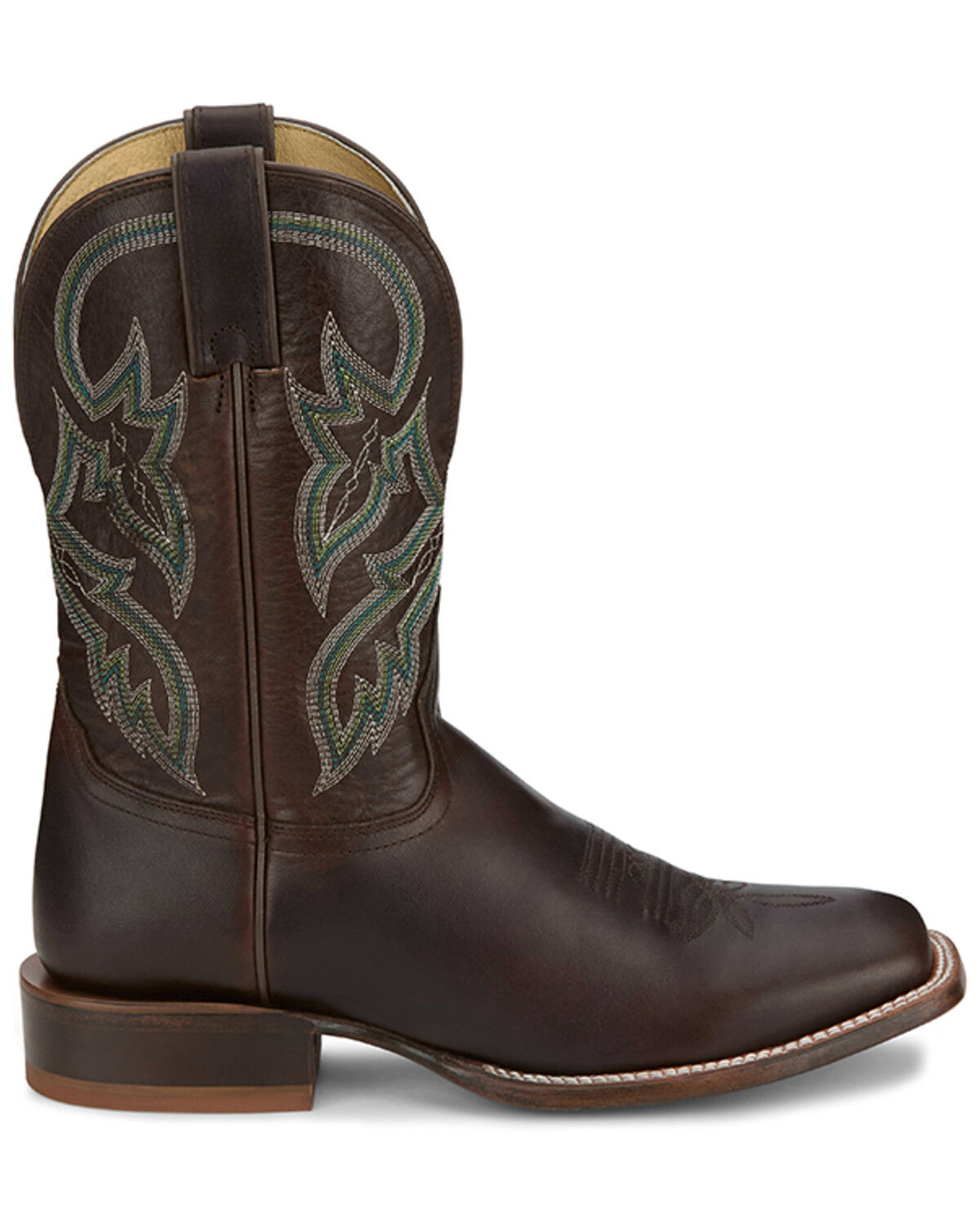 Image #2 - Tony Lama Men's Wray Western Boots - Broad Square Toe, Brown, hi-res