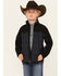 Image #1 - Cody James Boys' Color Block Pattern Softshell Jacket , Black, hi-res