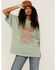 Cleo + Wolf Women's Vintage Grand Canyon Oversized Green Tee, Loden, hi-res