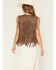 Image #4 - Vocal Women's Tiered Fringe Faux Suede Vest, Chocolate, hi-res