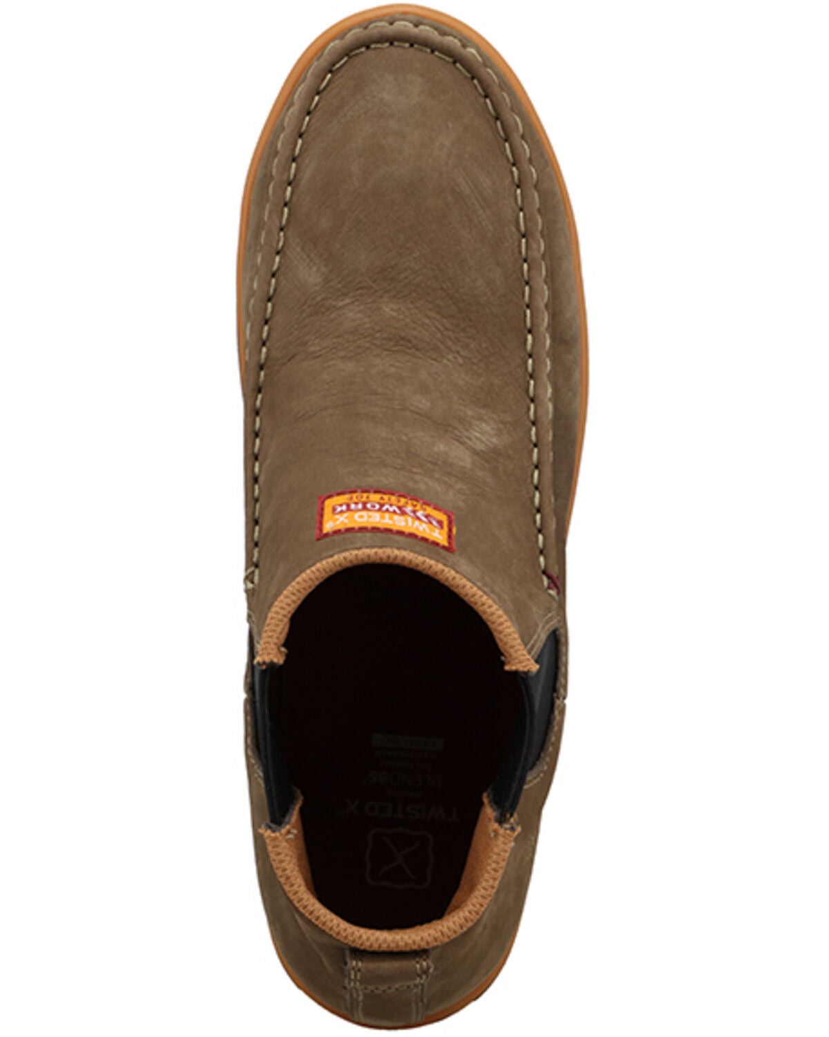 Image #6 - Twisted X Men's 4" Work Chelsea Kicks - Nano Toe, Taupe, hi-res