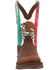 Image #4 - Durango Men's Rebel Mexico Flag Shaft Performance Western Boots - Broad Square Toe , Brown, hi-res