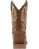 Image #2 - Georgia Boot Men's Carbo-Tec Waterproof Pull On Safety Western Boots - Square Toe, Brown, hi-res