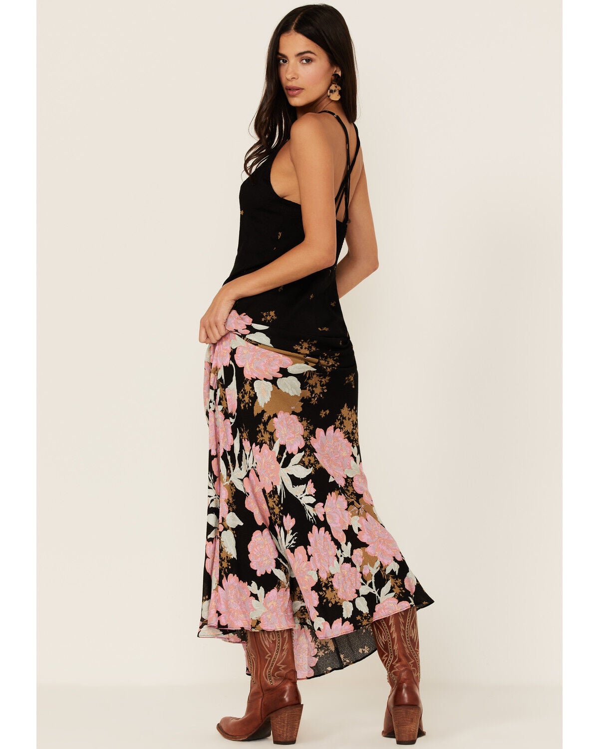 Floral Print Maxi Dress 