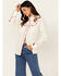 Image #1 - Rockmount Ranchwear Women's Vintage Floral Embroidered Long Sleeve Snap Western Shirt , Ivory, hi-res