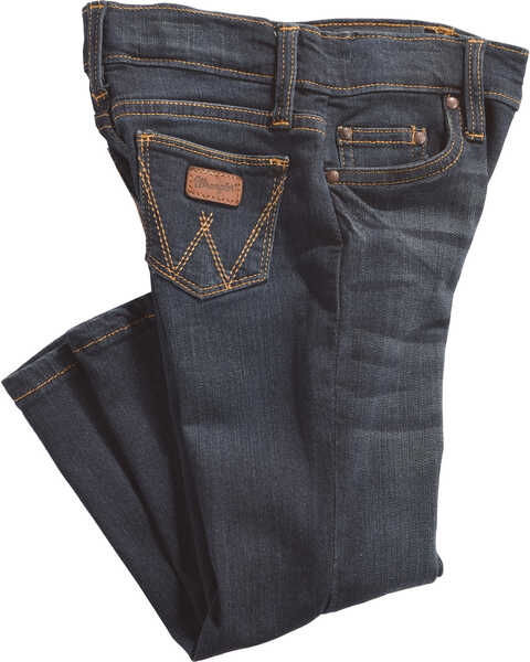Image #1 - Wrangler Toddler Boys' Western Adjust A Fit Jeans , Blue, hi-res