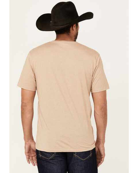 Image #4 - Wrangler Men's Boot Barn Exclusive Desert Logo Short Sleeve Graphic T-Shirt , Sand, hi-res