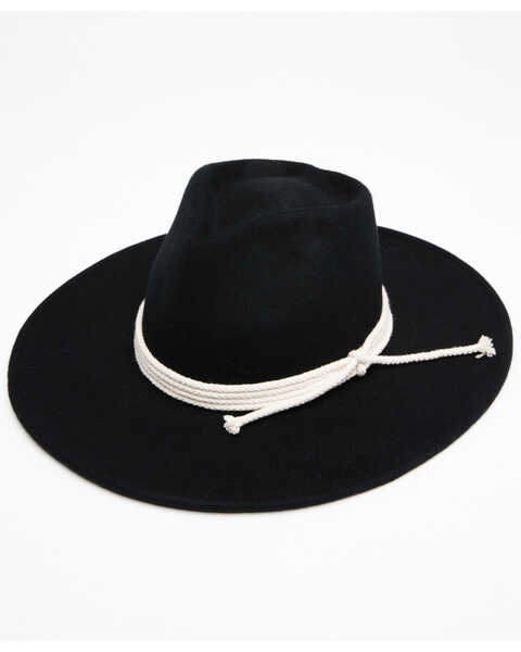 Peter Grimm Women's Mystique Felt Western Fashion Hat , Black, hi-res