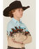 Image #2 - Panhandle Slim Boys' Horses And Beach Border Long Sleeve Snap Western Shirt, Tan, hi-res