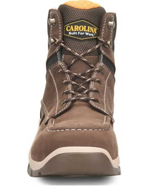 Image #3 - Carolina Men's Carbon 6" Lace-Up Waterproof Safety Work Boots - Composite Toe, Brown, hi-res