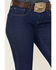 Image #2 - RANK 45® Women's Dark Wash Mid Rise Flare Jeans, Dark Wash, hi-res