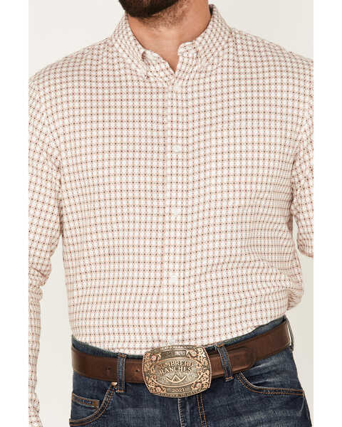 Image #3 - Cody James Men's Getaway Check Button-Down Western Shirt , White, hi-res