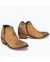 Liberty Black Women's Vegas Claro Double Zip Booties - Round Toe , Brown, hi-res