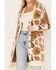 Image #4 - Cleo + Wolf Women's Floral Knit Jacquard Long Cardigan Sweater, , hi-res