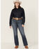 Image #1 - Ariat Women's Medium Wash Perfect Rise Phoebe Stretch Bootcut Jeans - Plus, Medium Wash, hi-res