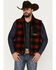 Image #1 - Pendleton Men's Ridgeline Buffalo Checker Fleece Vest, Red, hi-res