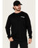 Image #2 - Wrangler Men's FR Eagle Long Sleeve Graphic Work Shirt, Black, hi-res