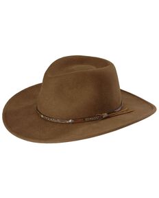 Stetson Men's Acorn Mountain Sky Crushable Wool Felt Hat, Acorn, hi-res