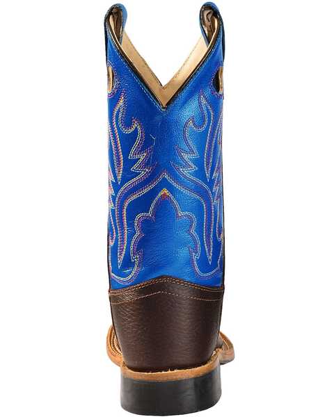 Image #7 - Cody James Boys' Thunder Western Boots - Broad Square Toe, Oiled Rust, hi-res