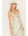 En Creme Women's Floral Print Tie Back Sleeveless Dress, Ivory, hi-res