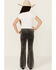 Image #4 - Rock & Roll Denim Girls' Corduroy Flare Jeans, Charcoal, hi-res