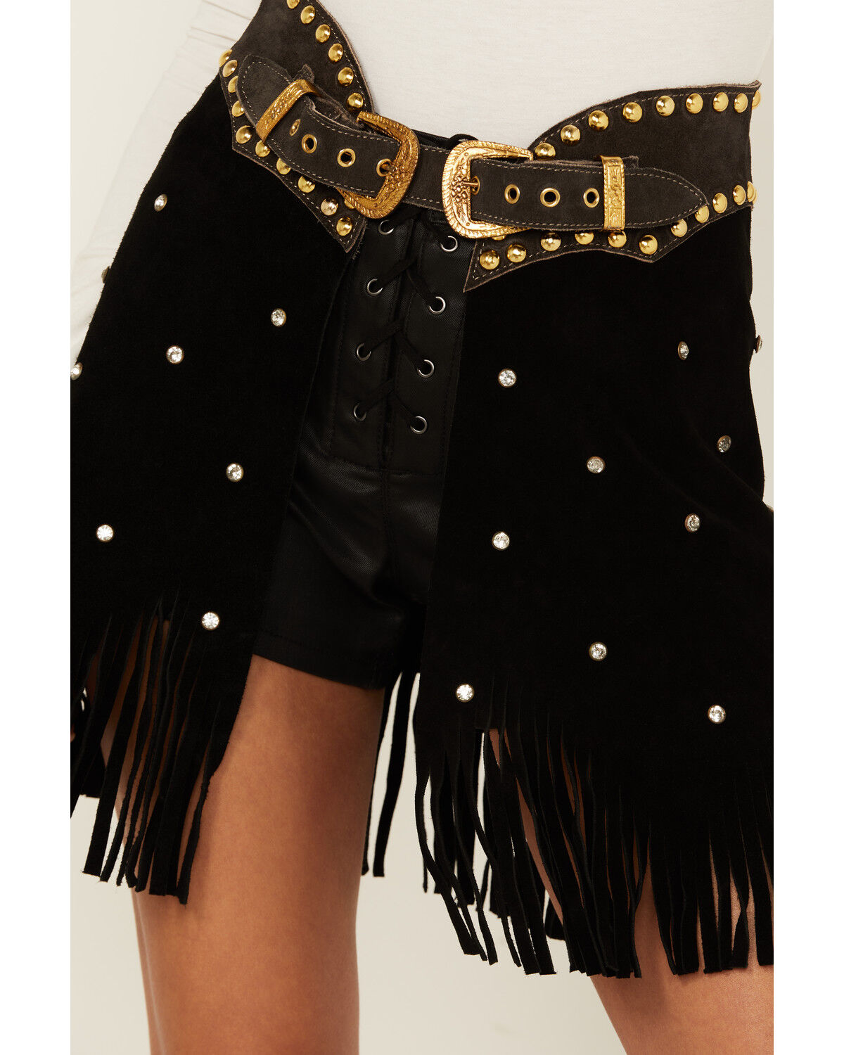 Image #2 - Understated Leather Women's Moon Mist Chaps Skirt , , hi-res