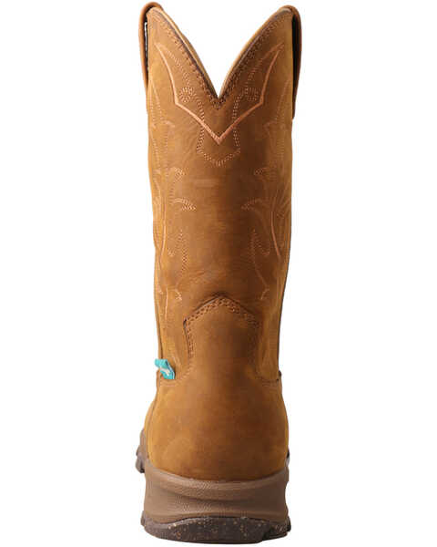 Image #4 - Twisted X Women's Wellington Waterproof Work Boots - Round Toe, Brown, hi-res