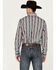 Image #4 - Wrangler Men's Southwestern Print Long Sleeve Snap Western Shirt, Grey, hi-res